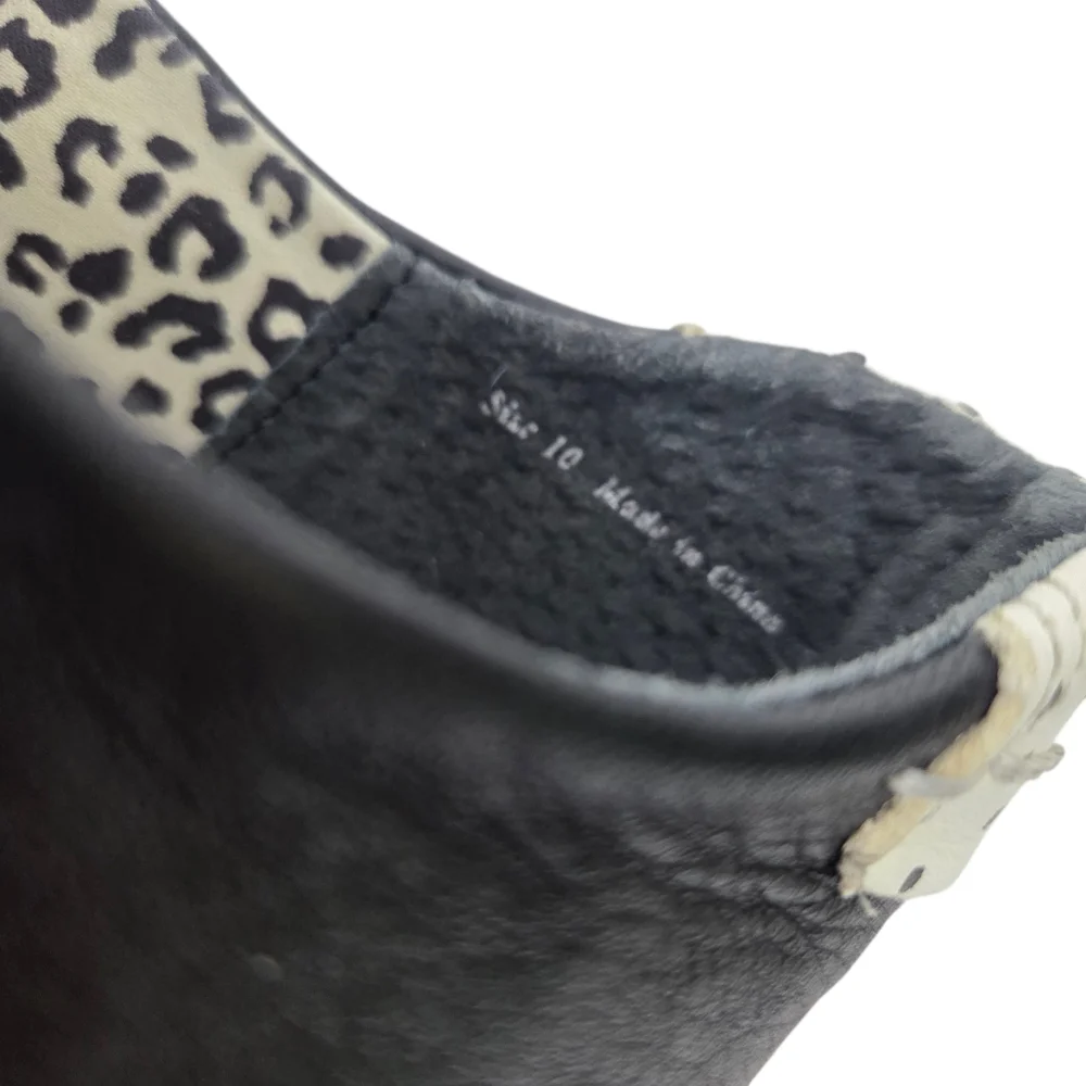 Dolce Vita Leather Espadrille Sneakers Zipper NEW Womens 10 Black